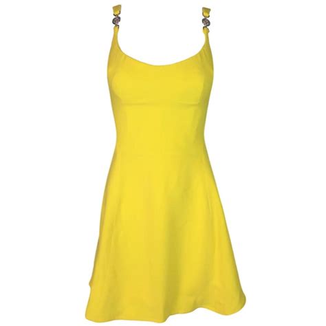 yellow versace dress vintage|gianni versace dresses.